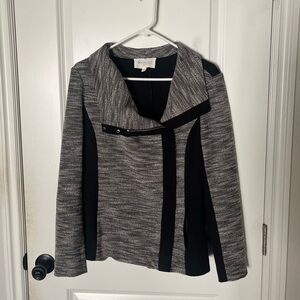 Two by Vince Camuto Mixed Media Moto Jacket